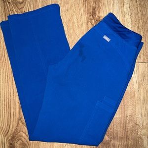 Womens FIGS Technical Collection Scrub Pants in Royal Blue XS Medical Nursing